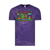 Cloud Purple living on lake time Vintage Tee - Zillion Design Studio