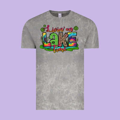 Living On Lake Time Vintage Tee Designed By Zillion Design Studio
