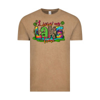 Vintage Coffee living on lake time Vintage Tee - Zillion Design Studio