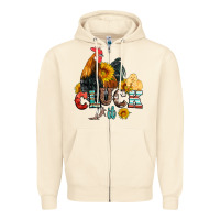 Cluck It Coop Animals Hen And Chick Aztec Serape Leopard Zipper Hoodie | Teevron