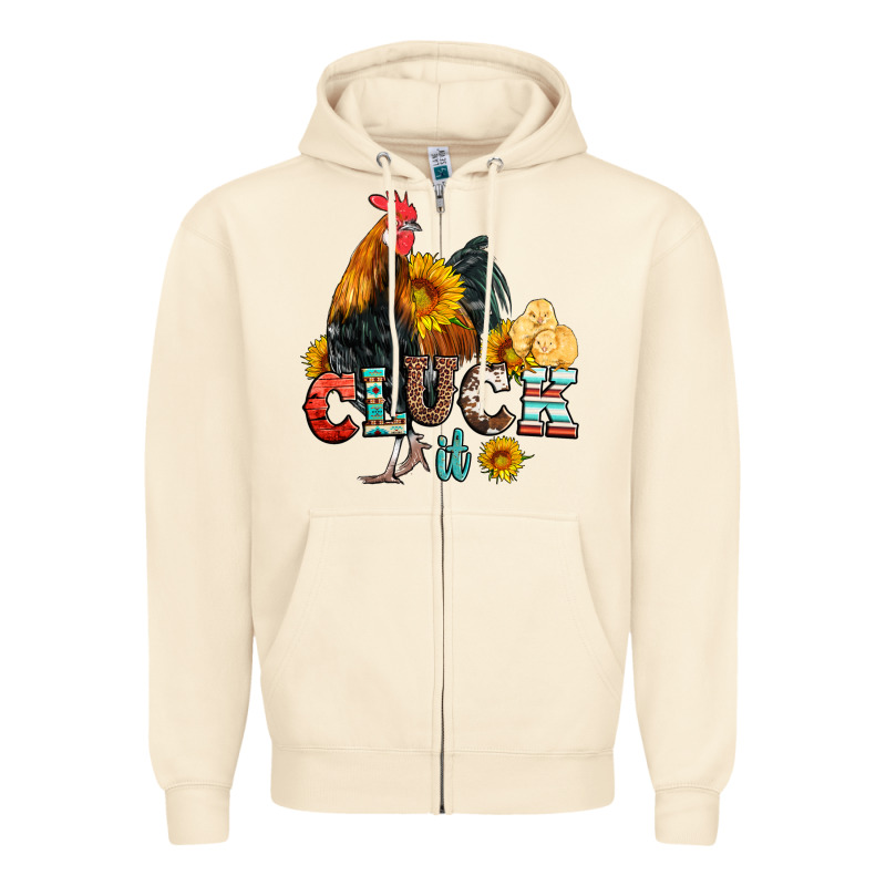 Cluck It Coop Animals Hen And Chick Aztec Serape Leopard Zipper Hoodie by Artiststas | Teevron