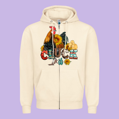 Cluck It Coop Animals Hen And Chick Aztec Serape Leopard Zipper Hoodie Designed By Artiststas