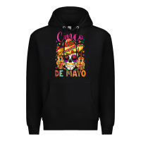 Black cinco de mayo Premium Hoodie - LillyAllenDesigns