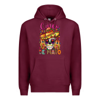 Burgundy cinco de mayo Premium Hoodie - LillyAllenDesigns
