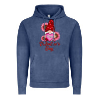 Vintage Denim happy valentine's day gnomes with sunflower Vintage Hoodie - RanaPortraitStore