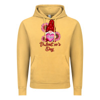 Vintage Mustard happy valentine's day gnomes with sunflower Vintage Hoodie - RanaPortraitStore