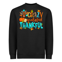Black crazy grateful thankful Heavyweight Sweatshirt - Zillion Design Studio