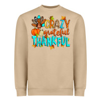 Mushroom crazy grateful thankful Heavyweight Sweatshirt - Zillion Design Studio