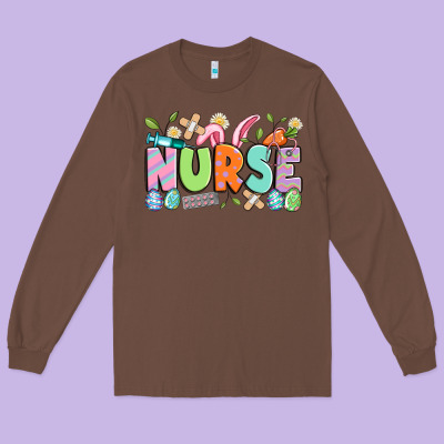 Easter Nurse Long Sleeve Tee Designed By Artiststas