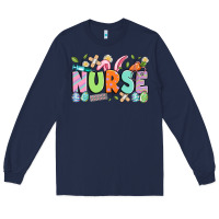 Navy easter nurse Long Sleeve Tee - Artiststas