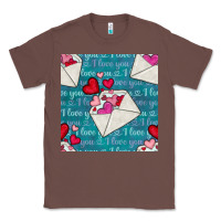 Chestnut valentines day envelope with hearts Classic Tee - BundleAndBundleShop