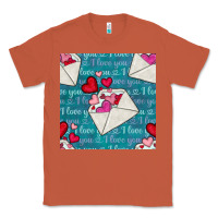 Copper valentines day envelope with hearts Classic Tee - BundleAndBundleShop