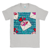 Moon Dust valentines day envelope with hearts Classic Tee - BundleAndBundleShop