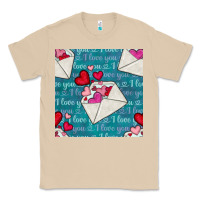 Mushroom valentines day envelope with hearts Classic Tee - BundleAndBundleShop