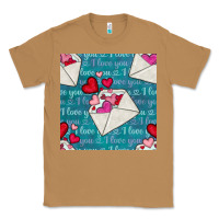 Toasted Coconut valentines day envelope with hearts Classic Tee - BundleAndBundleShop