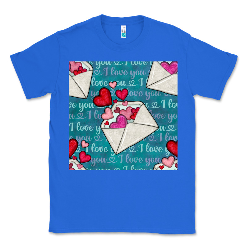 Valentines Day Envelope With Hearts Classic Tee by BundleAndBundleShop | Teevron