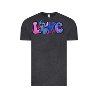 Vintage Black love stitch Vintage Tee - Zillion Design Studio