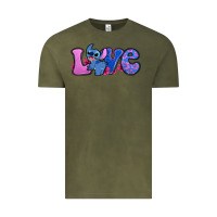 Vintage Olive love stitch Vintage Tee - Zillion Design Studio