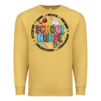 Antique Gold school nurse Premium Sweatshirt - MaliasSmallBusiness