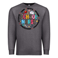 Charcoal Heather school nurse Premium Sweatshirt - MaliasSmallBusiness