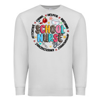 Dove Grey school nurse Premium Sweatshirt - MaliasSmallBusiness
