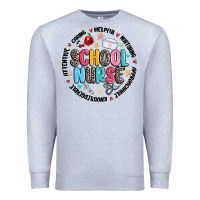 Heather Grey school nurse Premium Sweatshirt - MaliasSmallBusiness