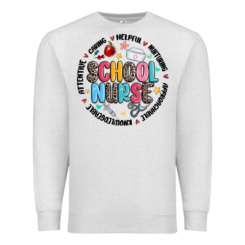 School Nurse Premium Sweatshirt by MaliasSmallBusiness | Teevron