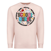 Pale Pink school nurse Premium Sweatshirt - MaliasSmallBusiness