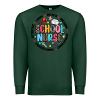 Sports Green school nurse Premium Sweatshirt - MaliasSmallBusiness