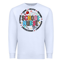 White school nurse Premium Sweatshirt - MaliasSmallBusiness