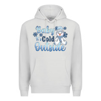 Dove Grey baby it's cold outside Premium Hoodie - AdoDesignShop