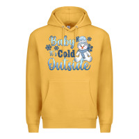Mustard baby it's cold outside Premium Hoodie - AdoDesignShop