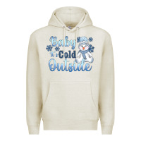 Oatmeal Heather baby it's cold outside Premium Hoodie - AdoDesignShop