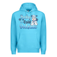 Ocean Blue baby it's cold outside Premium Hoodie - AdoDesignShop