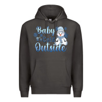 Smoke baby it's cold outside Premium Hoodie - AdoDesignShop