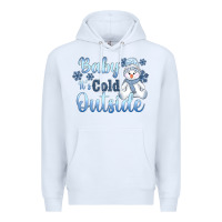 White baby it's cold outside Premium Hoodie - AdoDesignShop