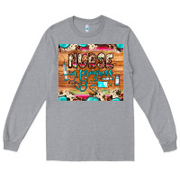 Heather Grey nurse in progress Long Sleeve Tee - JahusDesignShop