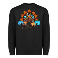 Black thanksgiving turkey pumpkin blessed Heavyweight Sweatshirt - RanaPortraitStore