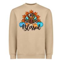 Mushroom thanksgiving turkey pumpkin blessed Heavyweight Sweatshirt - RanaPortraitStore
