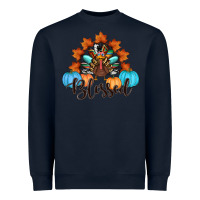 Navy thanksgiving turkey pumpkin blessed Heavyweight Sweatshirt - RanaPortraitStore