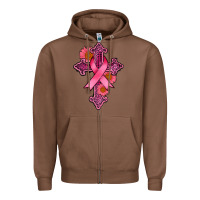 Chestnut breast cancer cross Zipper Hoodie - AdoDesignShop