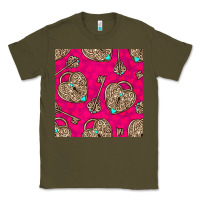 Army Green valentines day lock and key seamless pattern Classic Tee - BundleAndBundleShop