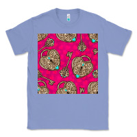 Colony Blue valentines day lock and key seamless pattern Classic Tee - BundleAndBundleShop