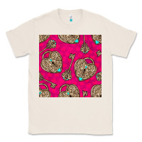 Natural valentines day lock and key seamless pattern Classic Tee - BundleAndBundleShop