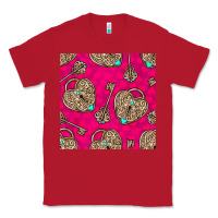 Red valentines day lock and key seamless pattern Classic Tee - BundleAndBundleShop