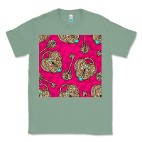 Sage valentines day lock and key seamless pattern Classic Tee - BundleAndBundleShop