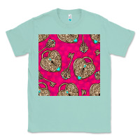 Seafoam valentines day lock and key seamless pattern Classic Tee - BundleAndBundleShop