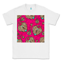 White valentines day lock and key seamless pattern Classic Tee - BundleAndBundleShop