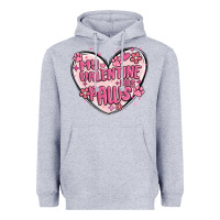 Heather Grey my valentine has paws Heavyweight Hoodie - MaliasSmallBusiness