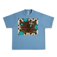 Pebble Blue gemstone cross mousepad Urban Heavy Tee - BarkalooDesign